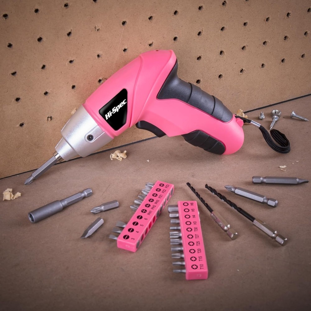 Lightweight 3.6V Electric Screwdriver with 26 Bits - Ideal for Small Projects