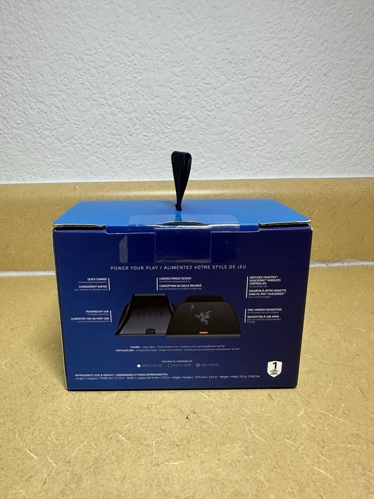 New & Sealed~Razer Quick Charging Stand PS5 DualSense Wireless Controller -Black