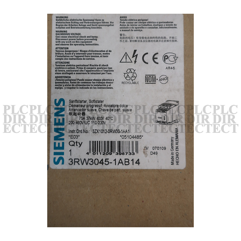 New SIEMENS 3RW3045-1AB14 Soft Starter