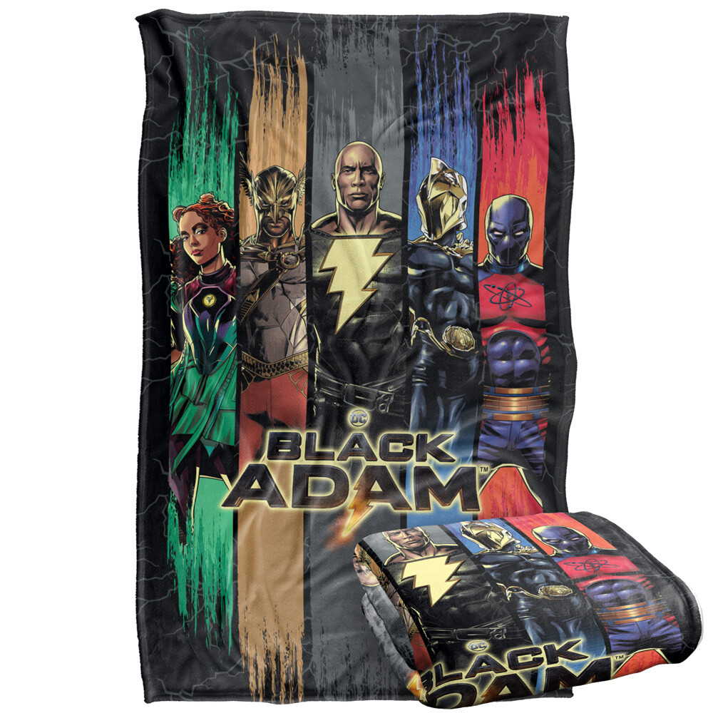 Black Adam Players Silky Touch Super Soft Throw Blanket