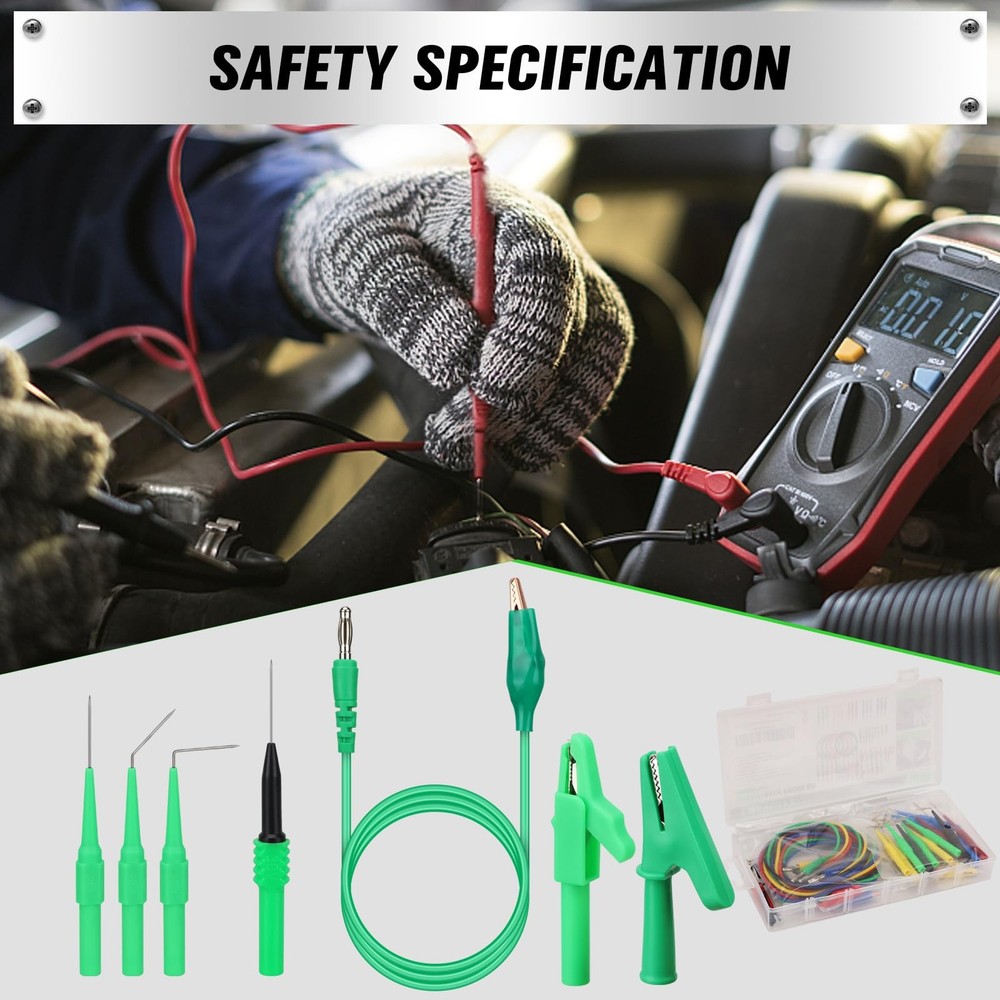 43-Piece Back Probe Kit for Automotive Electrical Testing and Diagnosis Tools