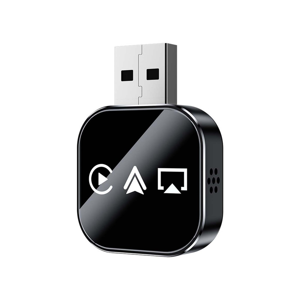 Wireless CarPlay Android Auto Adapter, 5.8GHz WiFi Bluetooth 5.0 Dongle Plug & P