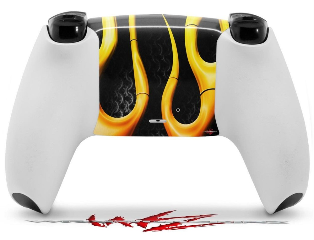 Skin Sony PS5 Controller Metal Flames