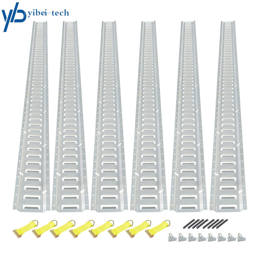 30 Pack 8' E Track Tie Down Rail Kit Horizontal Galvanized Durable For Trucks