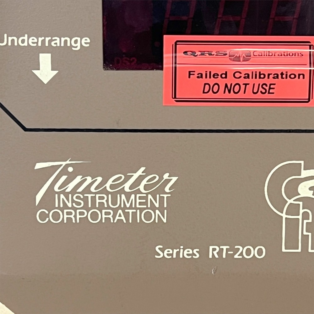 Timeter RT-200 Calibration Analyzer System RT-201 RT-202 RT-203 Modules