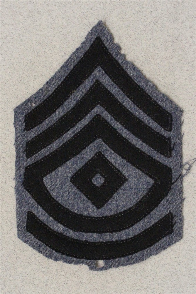 WWII Cadet Chevron 1210 - 1st Sergeant 3 1/4 wool on wool single