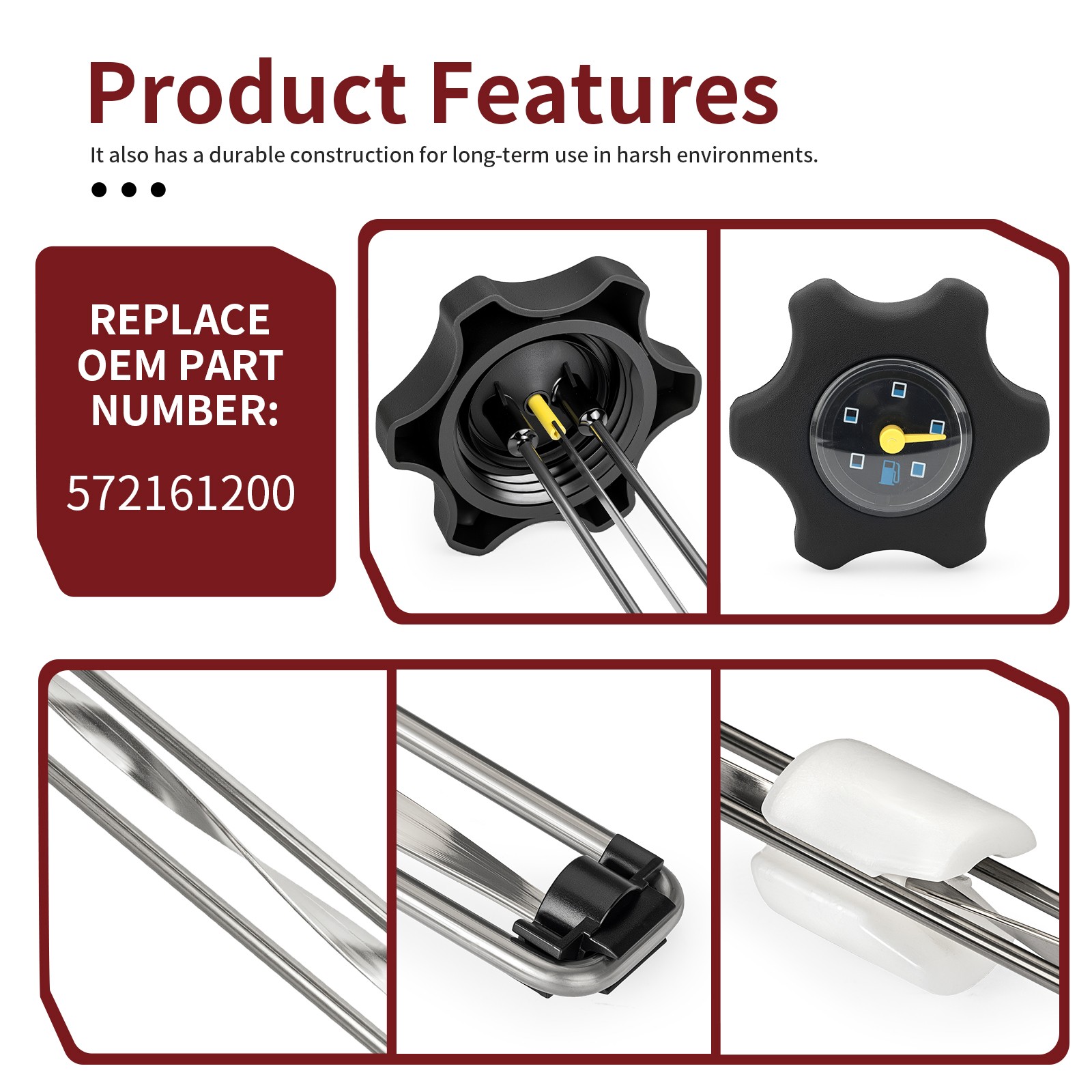 Fuel Petrol Gas Gauge Cap 572161200 For Ski-Doo Skandic MXZ 380 440 500 500F 600