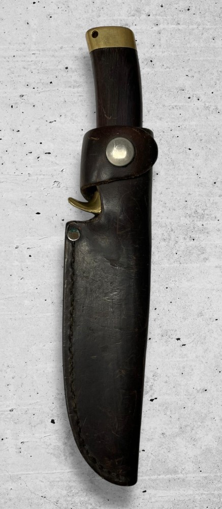 Robert Parish 17 Fixed Blade Knife w/ Leather Sheath