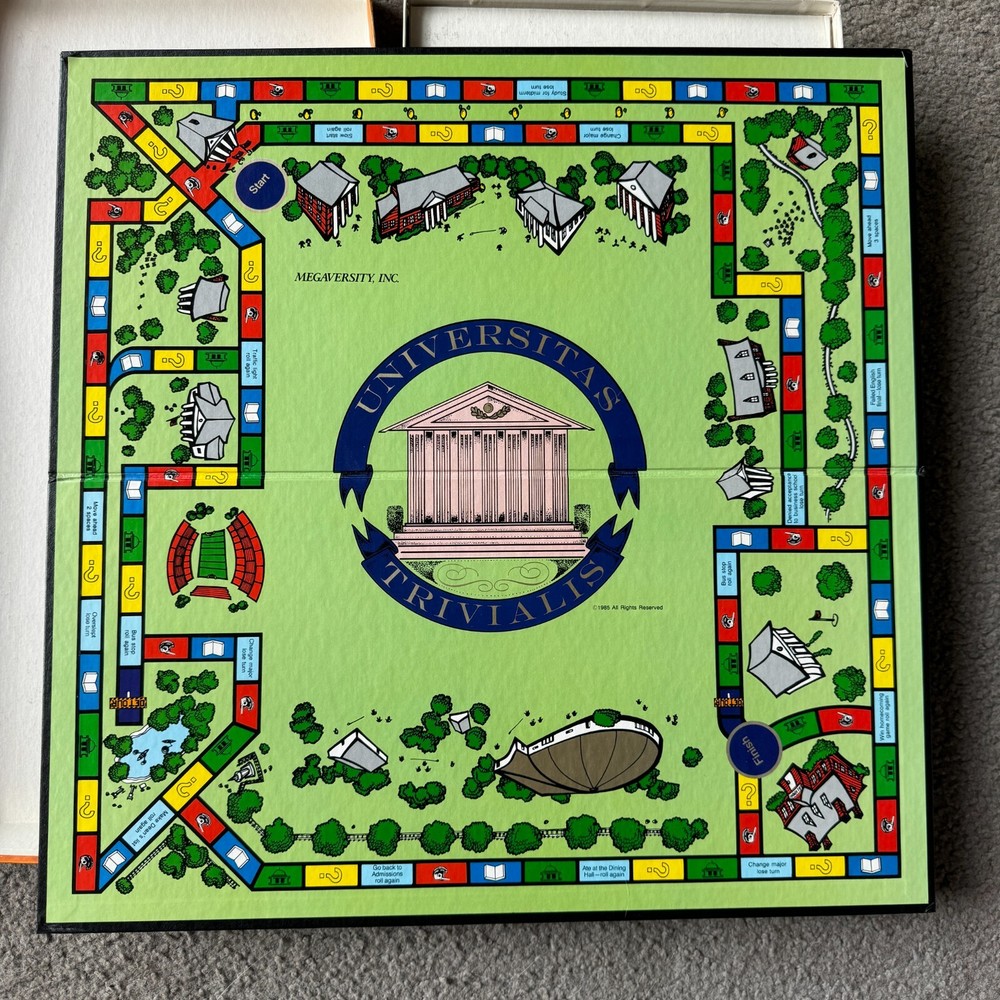 Auburn University WAR EAGLE TRIVIA BOARD GAME 1985 - Extremely Rare Complete Set