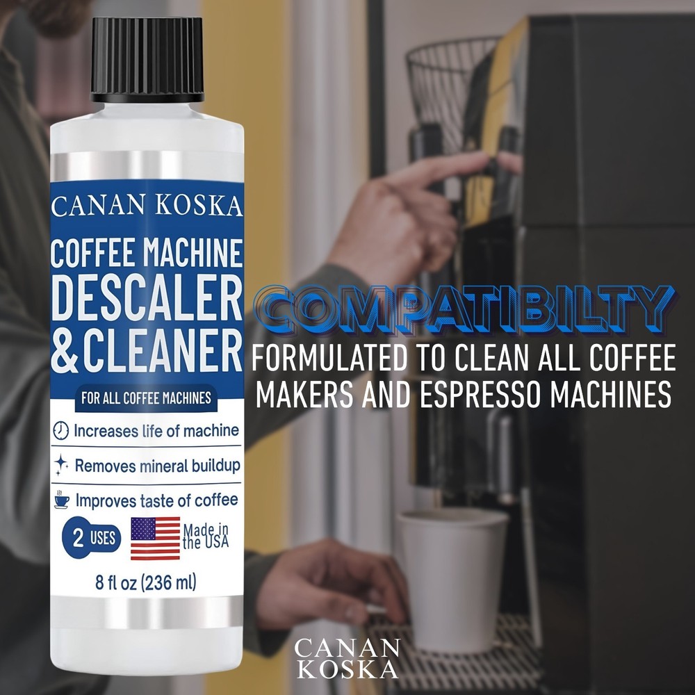 Coffee Machine Descaler 8 oz – Universal Descaling Solution for All Coffee Maker