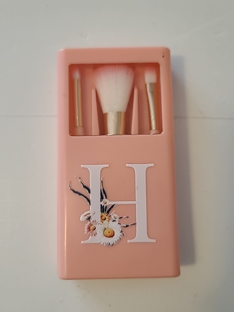 Portable Makeup Brush Pink Set H