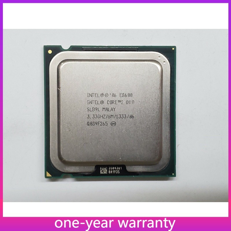 E8600 Core 2 Duo Used Intel 2 3.33GHz 6MB Cache LGA775 CPU Processor Used