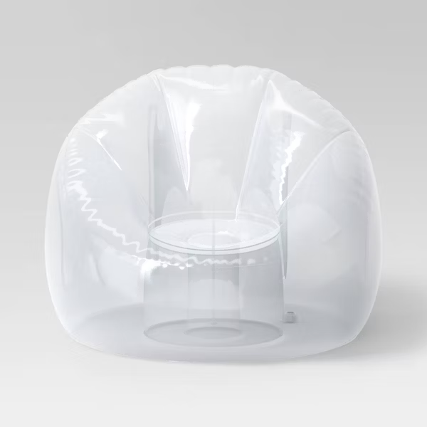Inflatable Novelty Dorm Chair Clear Color - Room Essentials