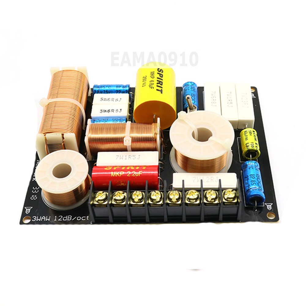 3-Way HiFi Speaker Frequency Divider Tweeter Woofer Midrange Crossover Filter