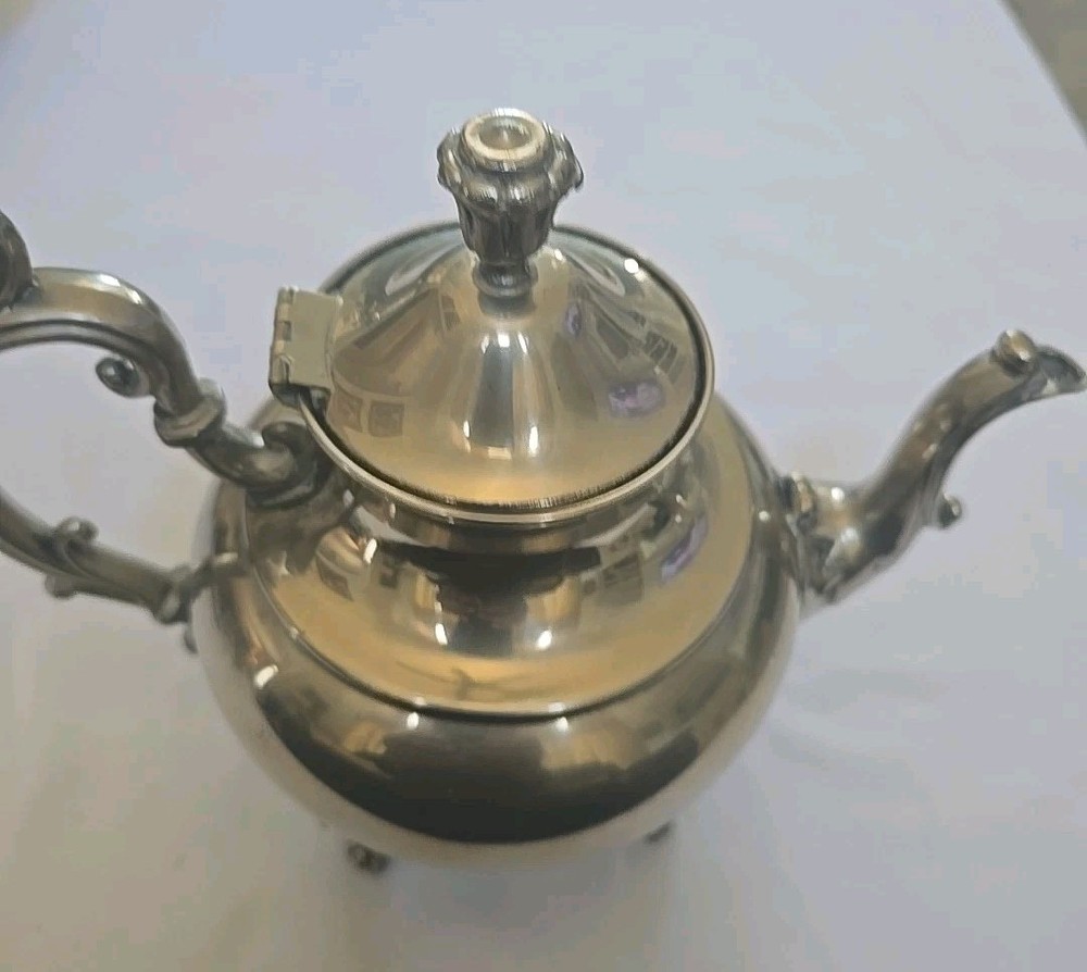 Silverplater 4pc Silverplate Footed (MMC) Vintage Tea Set