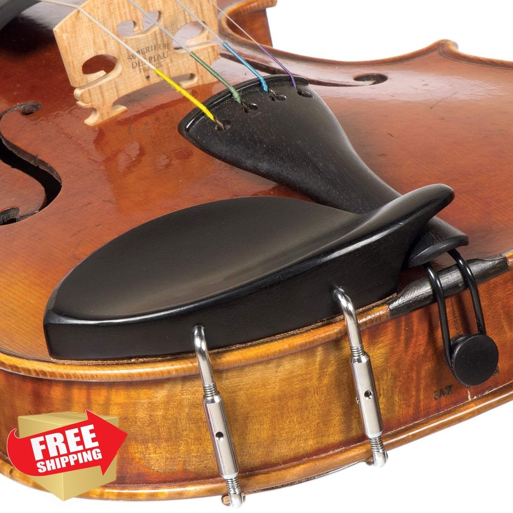 Dresden 4/4 Violin Chinrest Ebony Standard Bracket