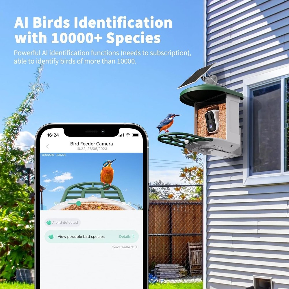Smart Birdhouse Camera with Arrival Notifications