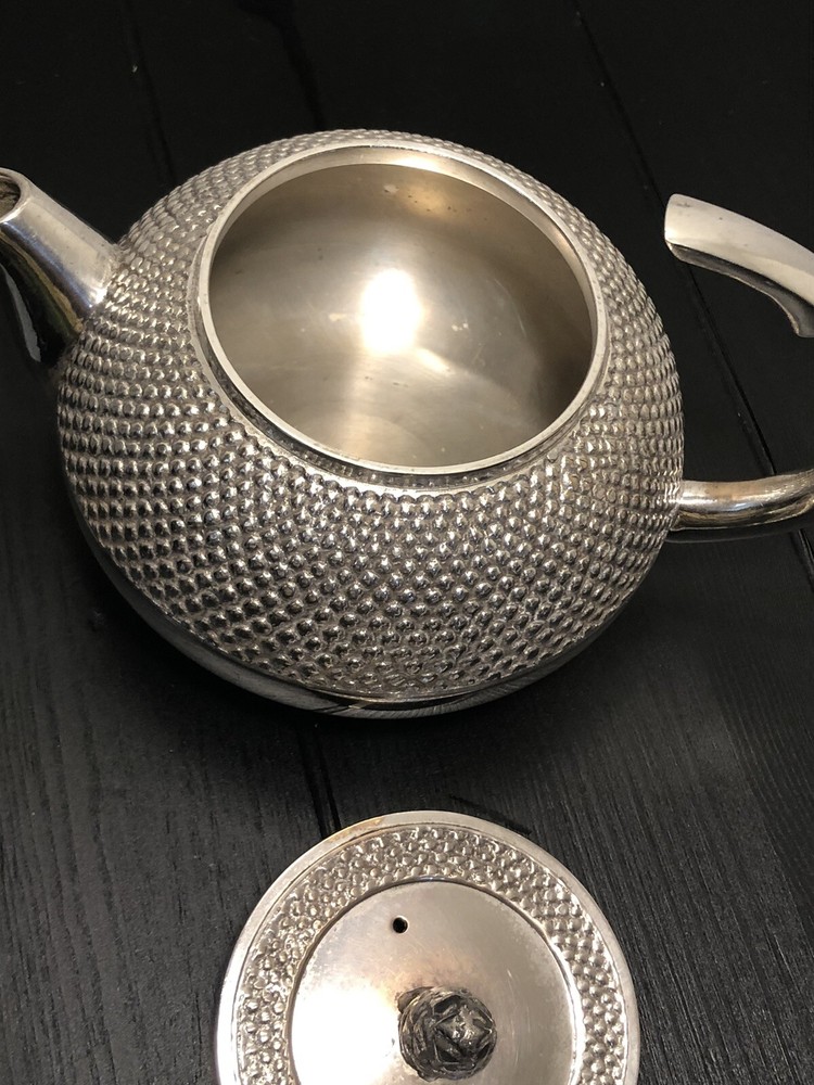 Vintage Silver Plated Tea Pot With Handle Made in India