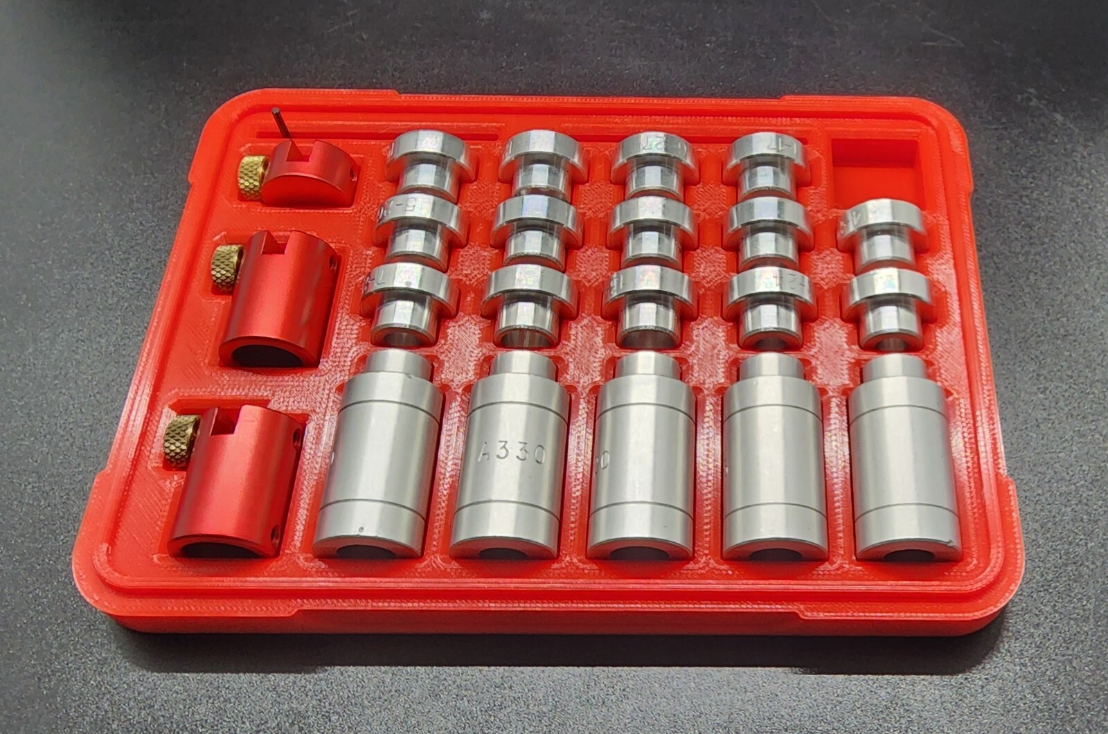 Hornady Bullet Headspace Comparator Anvil Storage Case Organizer Large