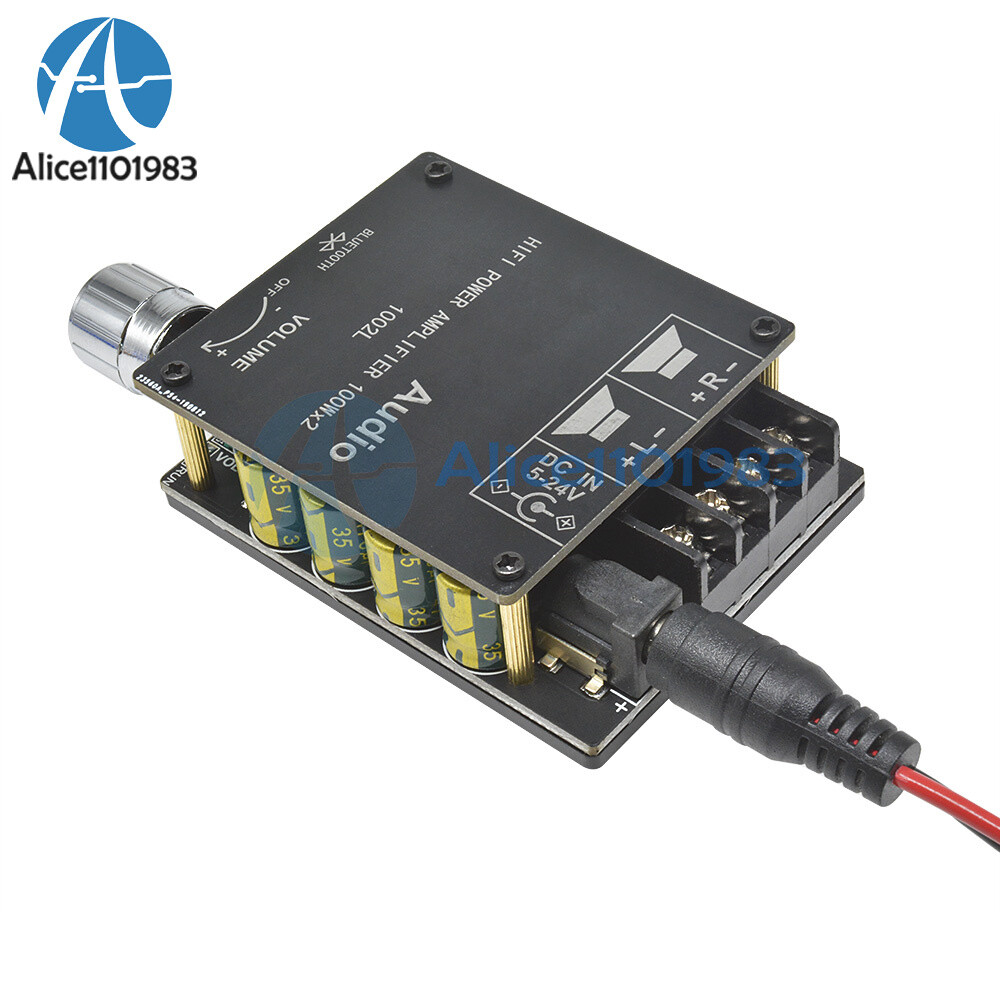 2x100W TPA3116 Mini 5.0 Bluetooth High power Amplifier Board Adjustable Button