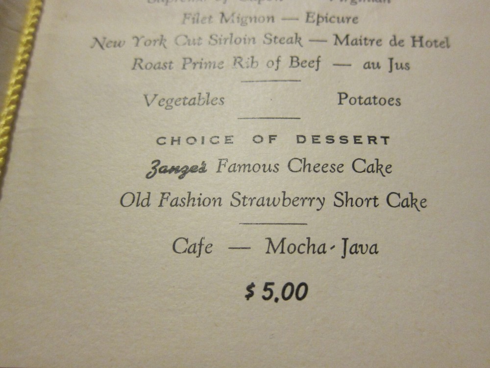 Opening Souvenir Restaurant Menu Rocky Falls