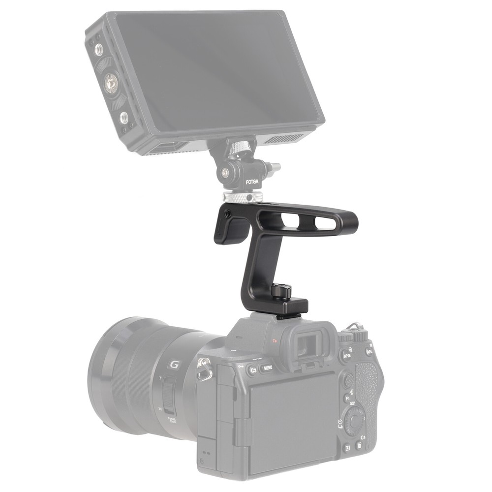Mini Top Handle Grip with Cold Shoe for DSLR Mirrorless Camera Cage Vlogging Rig