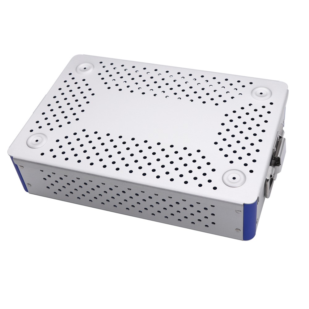 Aluminum Sterilization Box Micro Surgical Instruments Sterilization Tray case
