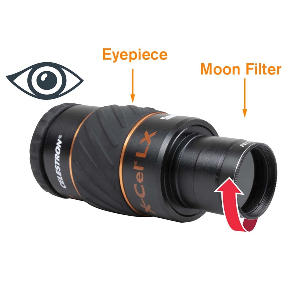 1.25 inch Moon Filter - Suitable for Lunar Observation, Extra Bright Planets ...
