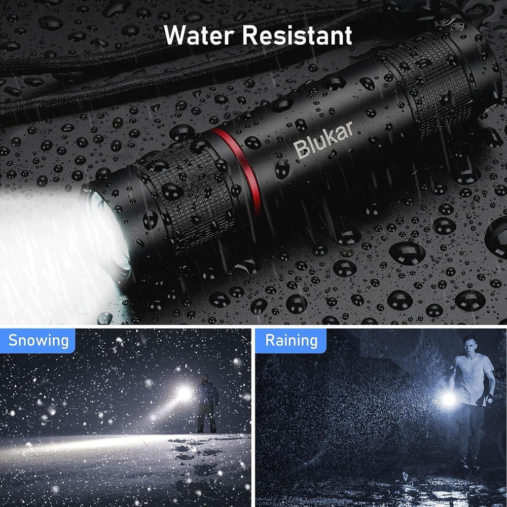 Flashlight Rechargeable, High Lumens Flashlight, Super Bright Small LED Flash