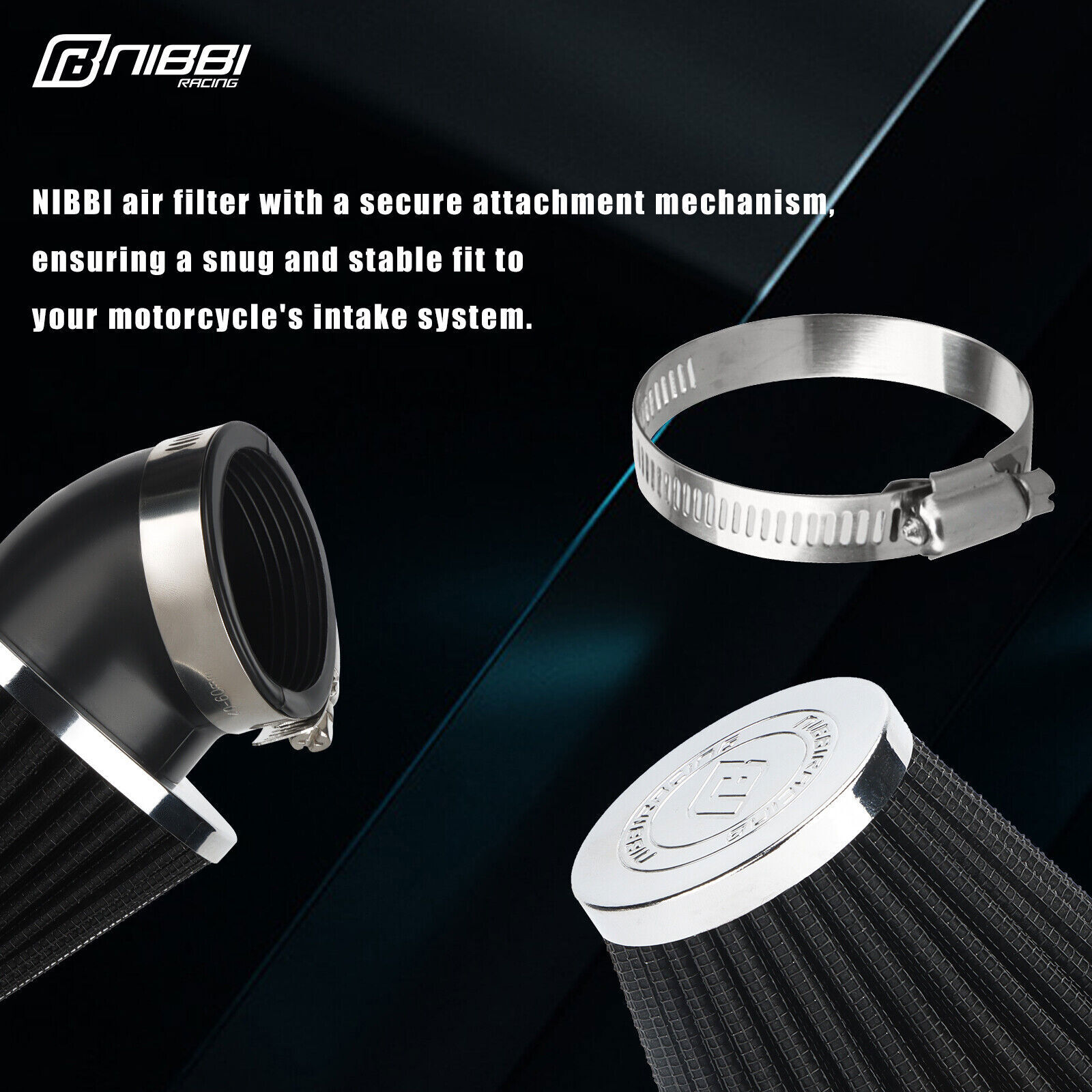 NIBBI PE22 Carburetor Air Filter For 110cc 125cc SSR Sunl Taotao Pit Bike ATV