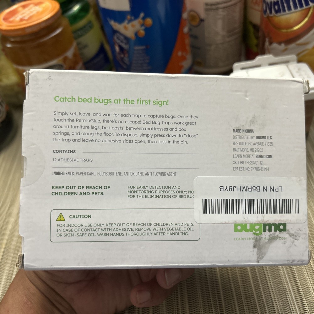 Bed Bug Traps (12 Pack) - Bed Bug Interceptors, Bed Bug Prevention, Best 09/27