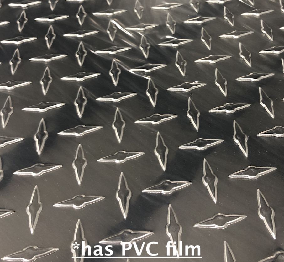 4' x 8' Aluminum Diamond Plate Sheet .025” Thick (1/40th) Embossed, Polished