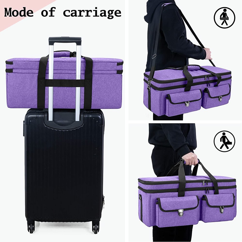 YARWO Double-Layer Carrying Bag Compatible with Cricut Maker, Cricut Explore Air