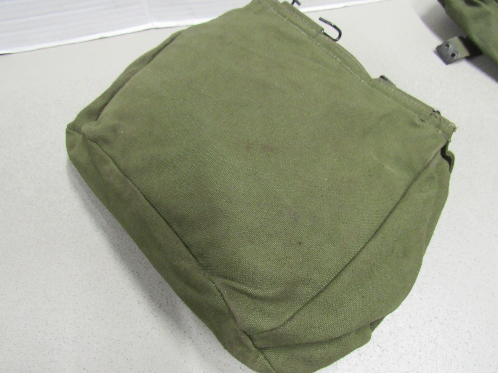 Dutch Military Web Gear Canvas Butt Pack Old Style Belt Hooks Hanger Netherlands