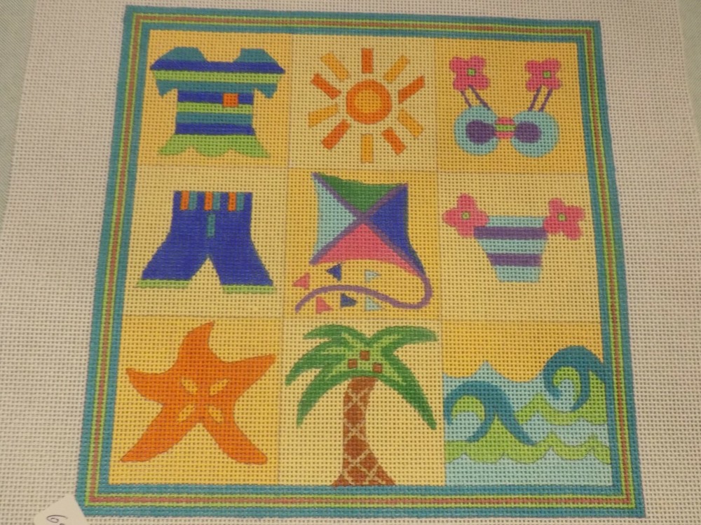 HAND PAINTED BEACH FUN