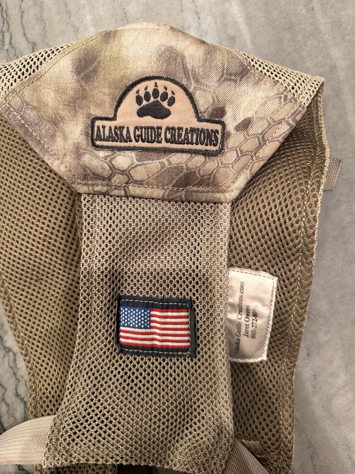 Alaskan Guide Creations Bino Harness Classic Max In Kryptek Highlander Camo