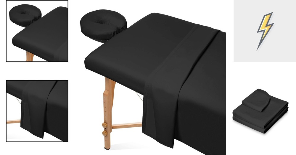 Complete Microfiber Massage Sheet Set - Fits All Tables, Easy Care & Durable