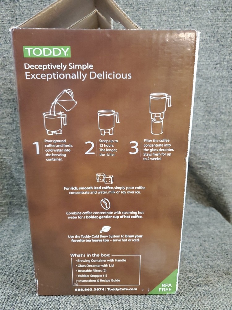 Toddy Cold Brew System Coffee Maker with Filter & Stopper