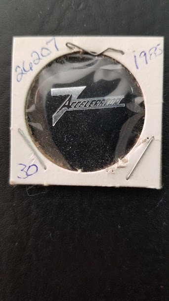 ACCELERATOR - VINTAGE ORIGINAL CONCERT 1985 TOUR GUITAR PICK