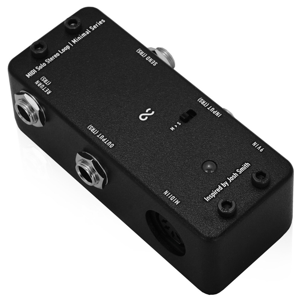 One Control Minimal Series Midi Solo Stereo Loop - True Bypass Looper