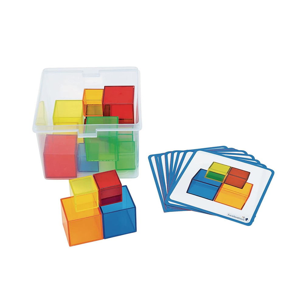 STEM Translucent Cubes with Activity Cards