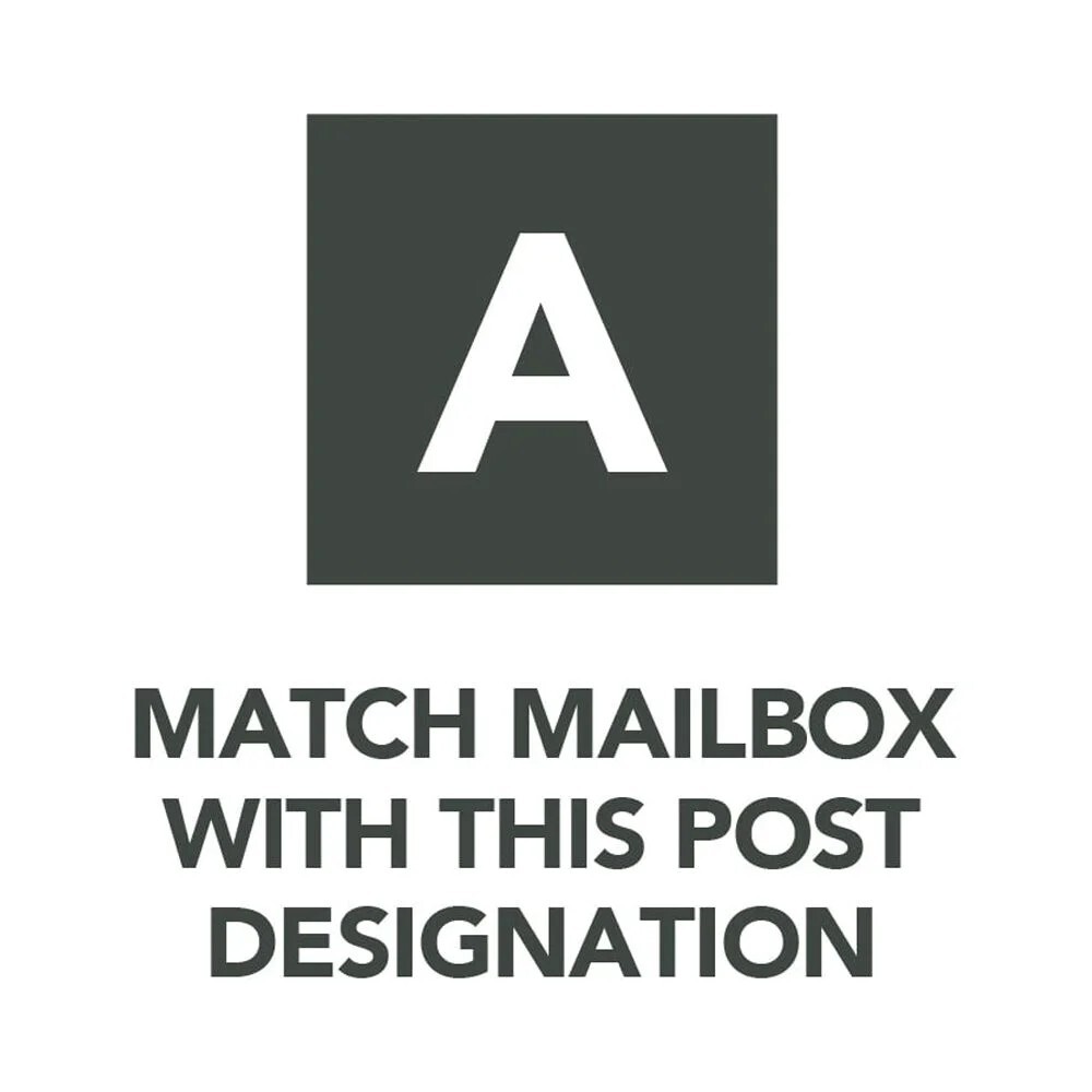 Architectural Mailboxes Elite Galvanized Steel, Medium, Post-Mount Mailbox in Bl