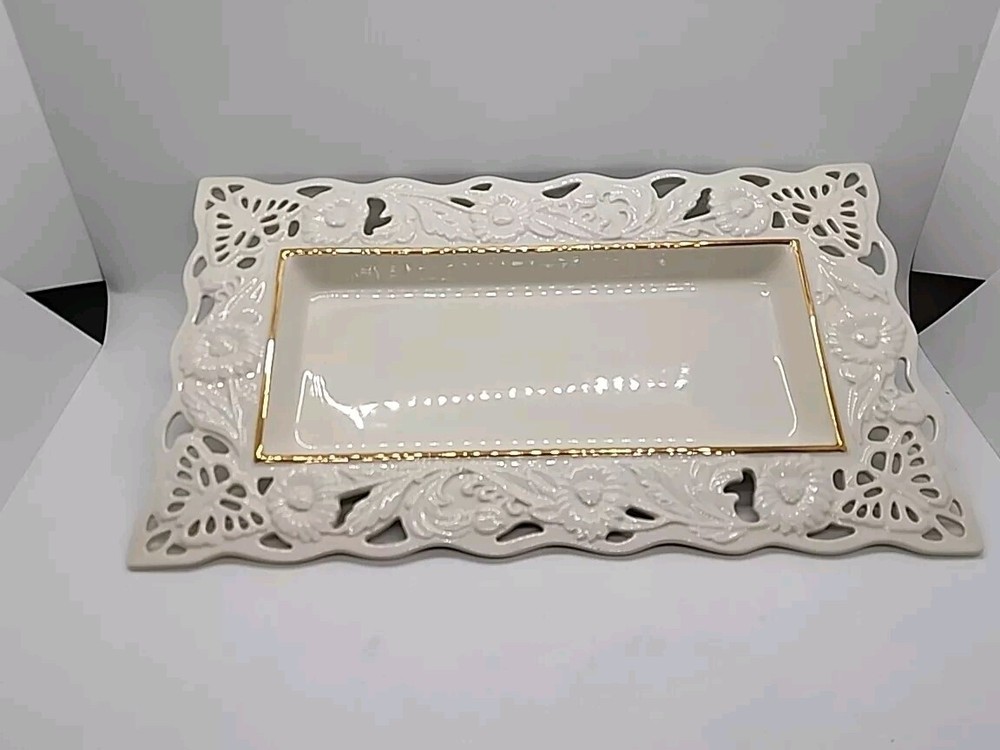 Lenox Butterflies and Lace Tray