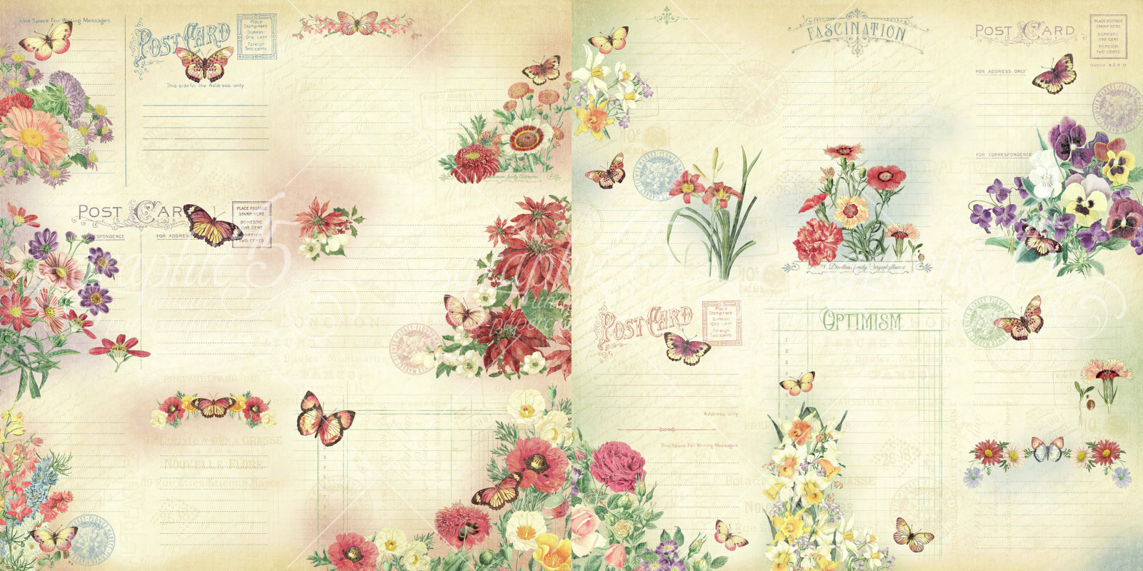 GRAPHIC 45 *FLOWER MARKET* COMPLETE COLLECTION PACKAGE BUNDLE CALENDAR GORGEOUS