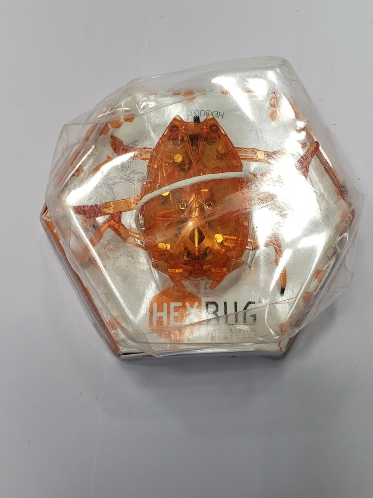 2017 HEXBUG Scarab Orange Micro Robotic Creature NEW Sealed Hex Case 19182BB