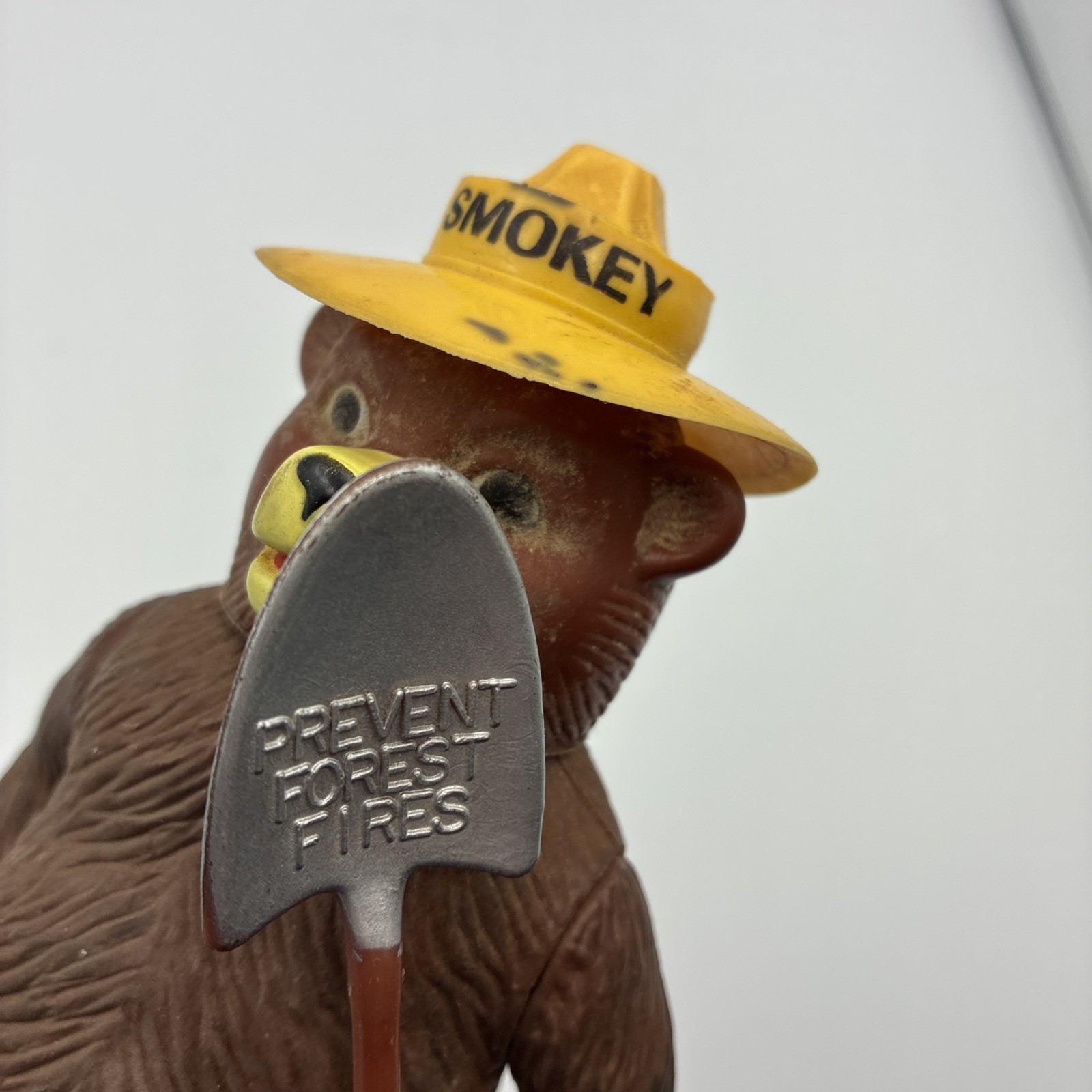 Vintage Smokey the Bear 8" Action Figure with Shovel Made by R. Dakin & Co.