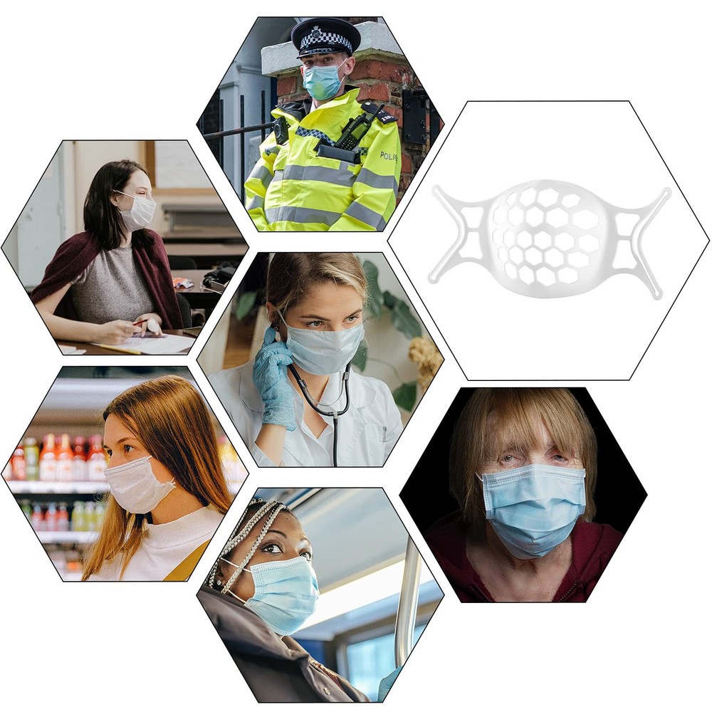 3D Face Mask Bracket Guards for Under Spacers More Breathing...