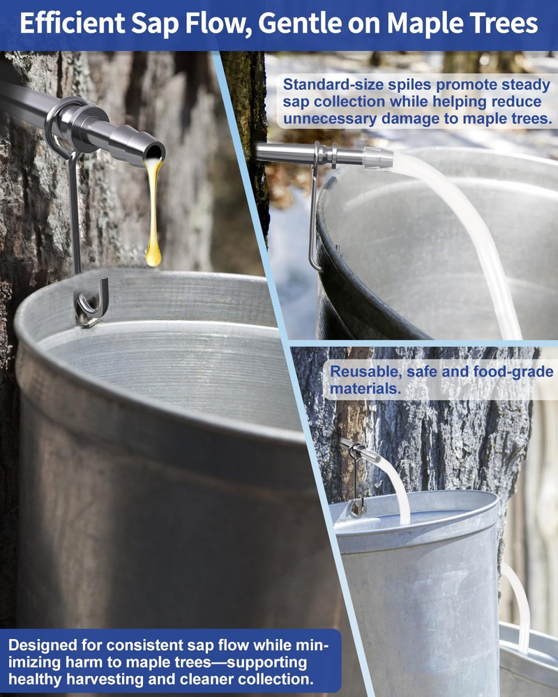 42Pcs Maple Syrup Tapping Kit, (42 Pcs) maple syrup tapping kit, Clean