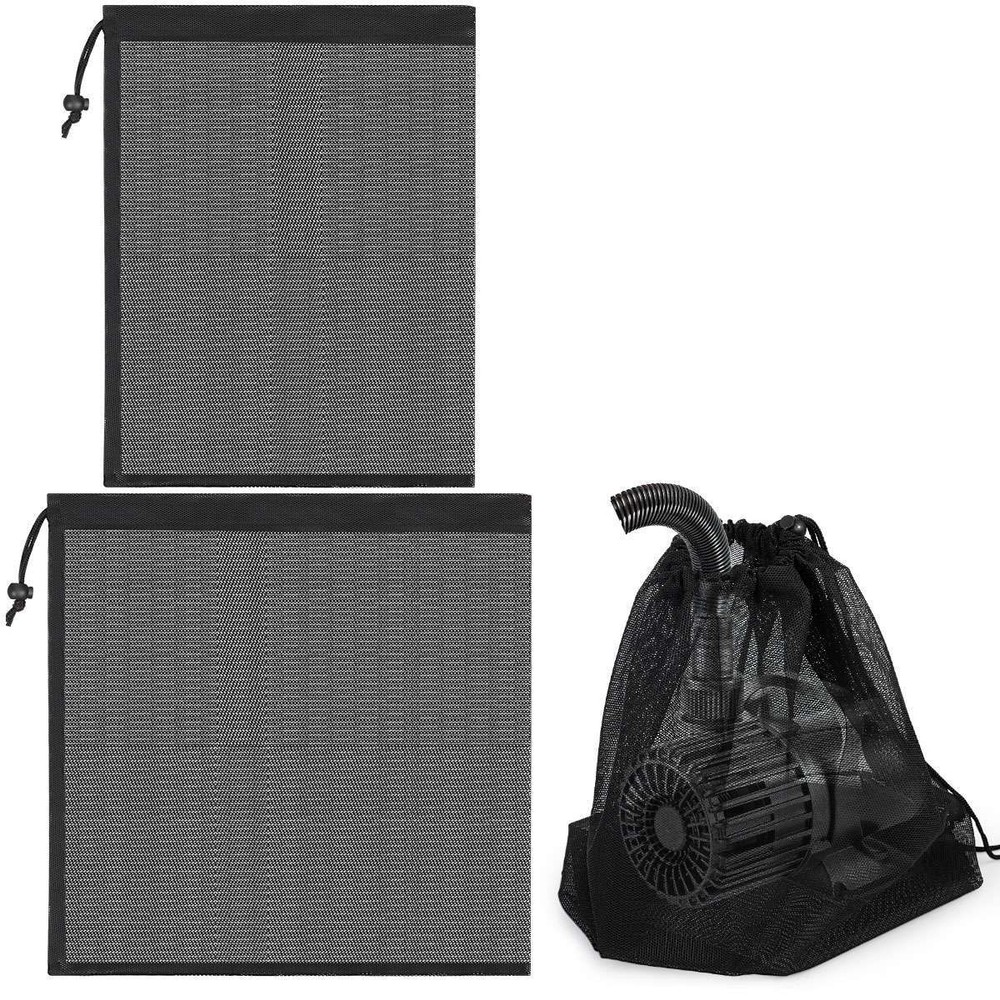 Water Pump Filter Net Tear Resistant Drawstring Pond Pump Barrier Mesh Bag