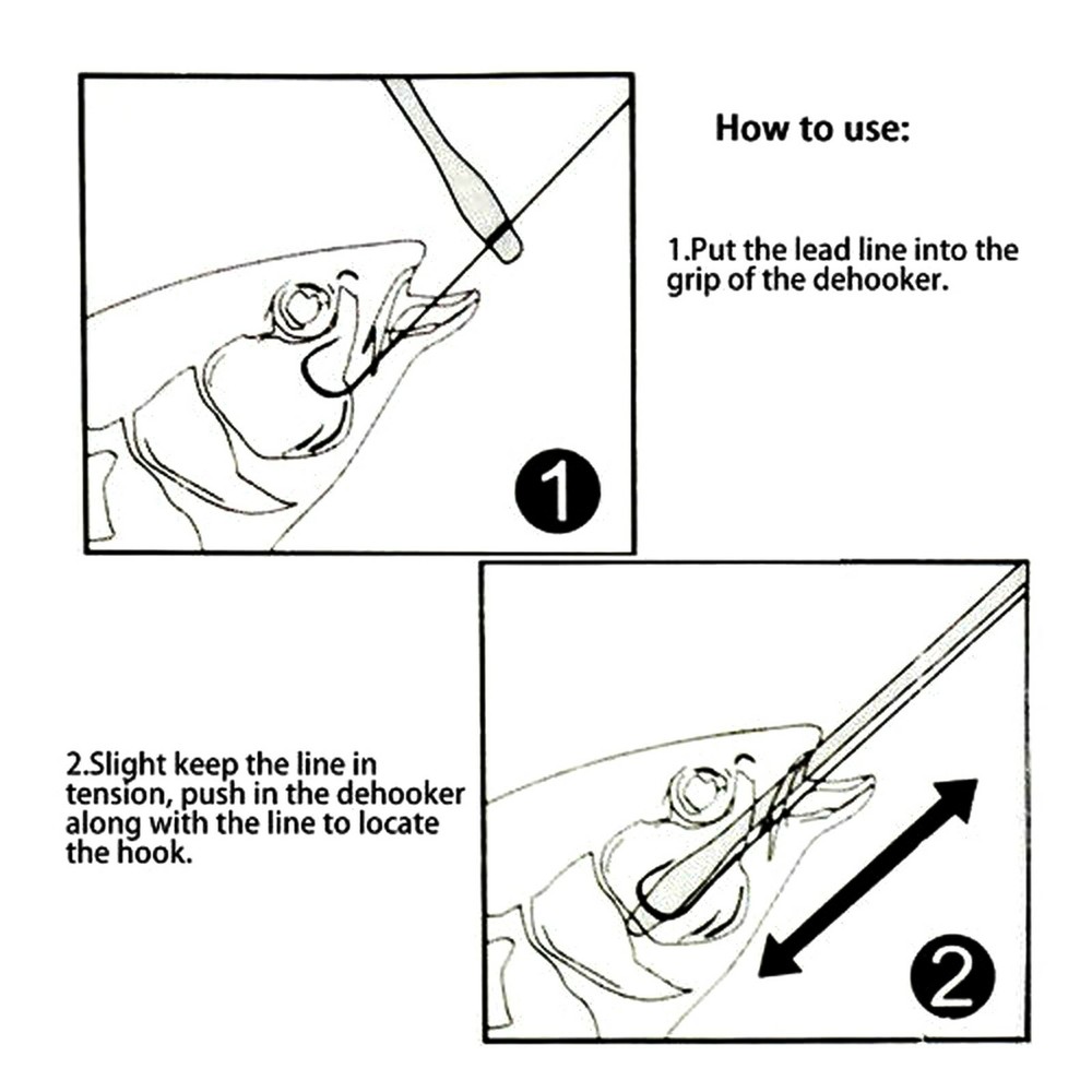 Pro Fish Hook Remover Puller Detacher Handle Extractor Fishing Tackle Easy Tool